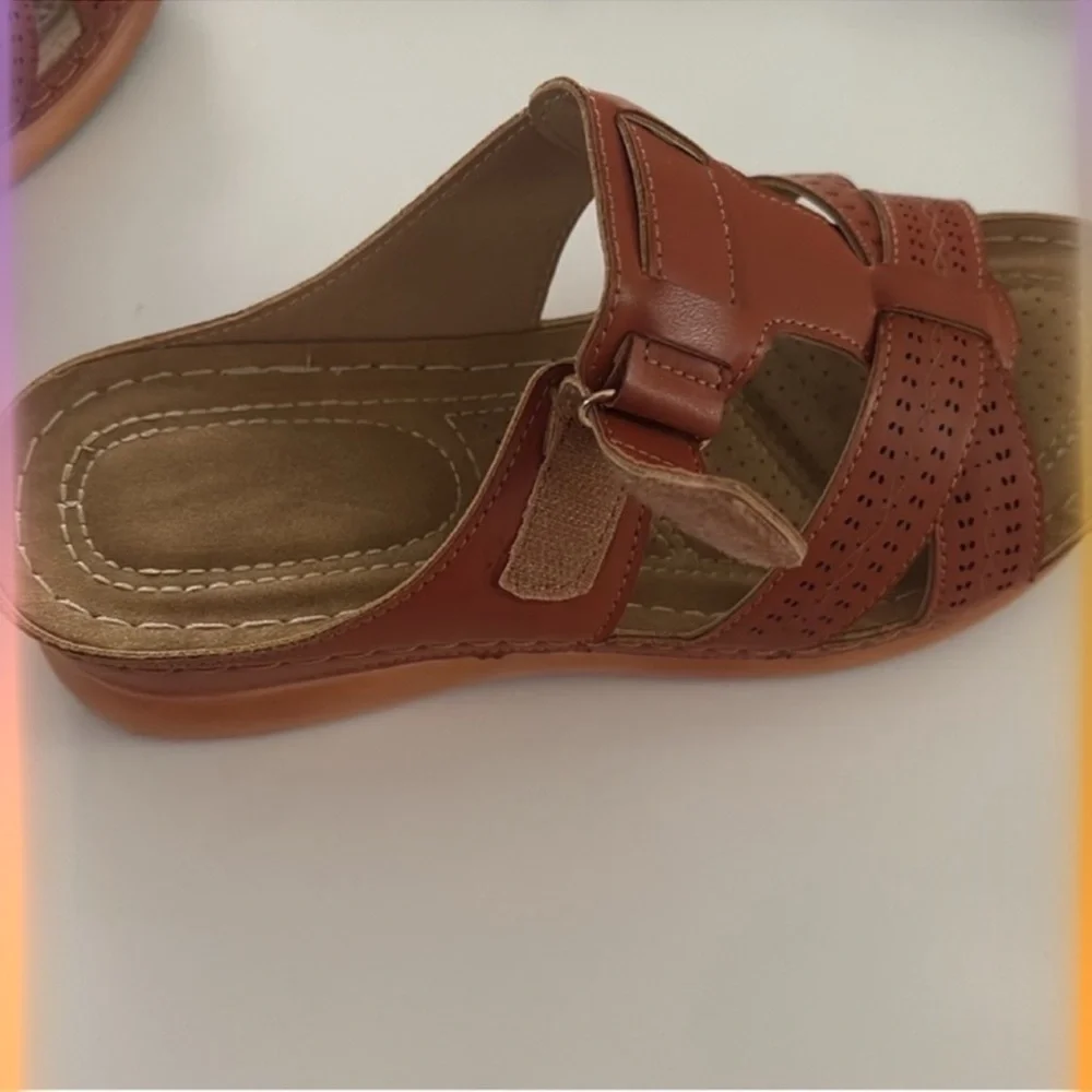 Ortho Roman Cushion Sandals - Brown Like new worn once - Picture 3 of 4